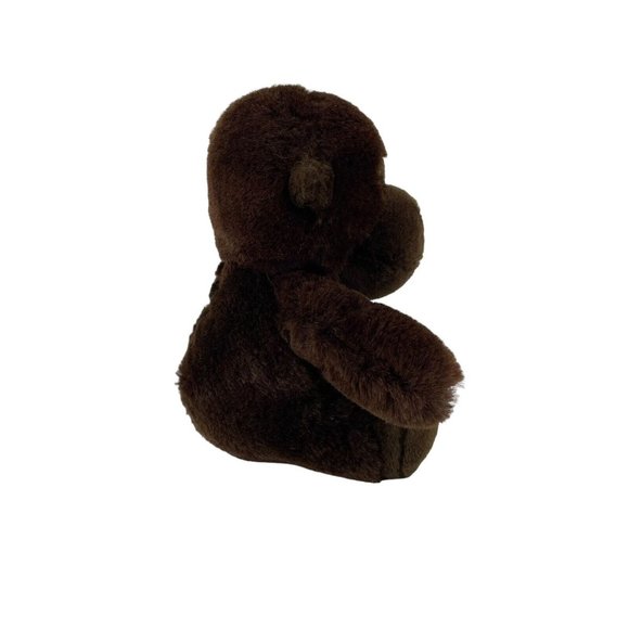 Vintage Dakin Gorilla 8" Plush Monkey Stuffed Animal Toy 1987 Dark Brown - Picture 3 of 7